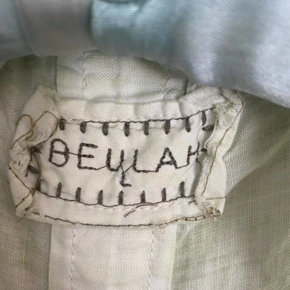 Beulah ramie green zip sleeveless top L - Picture 6 of 9